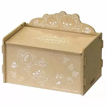 Ящик для хранения RK Rilakkuma Easy Assembly с крышкой от Nagano Factory RK1504, сделано в Японии (Пижамная вечеринка)