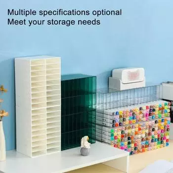 Ящик для хранения ручки Mark, прозрачный акриловый двухслойный 18 отделений, настольный художественный маркер, разделитель для карандашей, органайзер, товары для дома