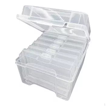 Ящик для хранения рыболовных инструментов, 6 отделений, водонепроницаемый крючок для приманки, прозрачная приманка большой емкости