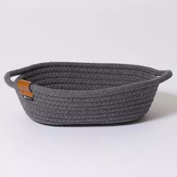 Ящик для хранения S Аксессуары Настольный Разные Товары Пульт Дистанционного Управления Кейс Для Хранения Входная Корзина Для Ключей Лоток Веревка Темно-Серый [Yamazen] (баскетбол) (С участием темно-серого