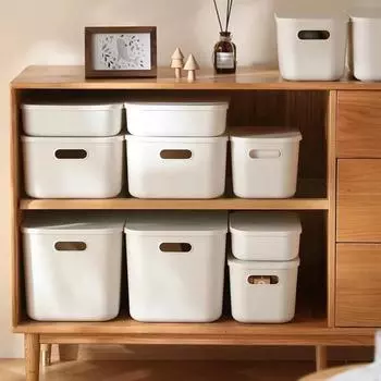 Ящик для хранения с крышкой, тонкий хлопковый органайзер для одеял, контейнер для спальни, пылезащитные коробки для косметики, ящик для хранения рабочего стола в общежитии, домашний ящик для хранения