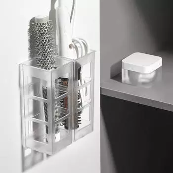 Ящик для хранения щипцов для завивки волос, прочный несущий полый дизайн, настенный органайзер для хранения без ударов чистый