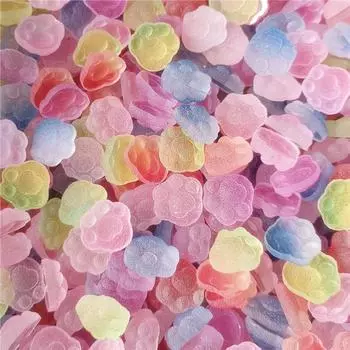 Ящик для хранения Смола Кошачья лапа Бусины Ювелирные материалы Чашка для воды DIY Аксессуары ручной работы 10 шт. Модные декоративные материалы Двухцветный градиент без пор красный