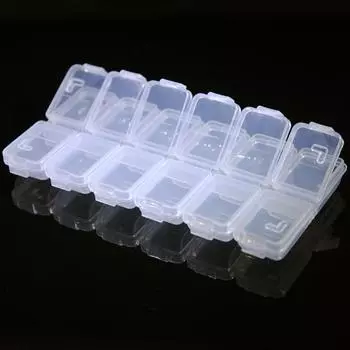Ящик для хранения стразов с 12 отверстиями, принадлежности для ногтей, набор инструментов для алмазного дизайна ногтей, ящик для хранения ювелирных изделий, маникюрные инструменты, контейнер