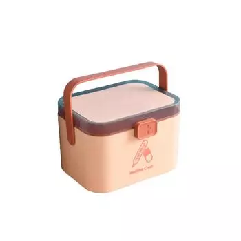 Ящик для хранения таблеток из АБС-пластика, портативный, эргономичный, с большой емкостью, симпатичный, стильный, герметичный, влагостойкий, органайзер для таблеток