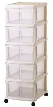 Ящик для хранения Tenma Simple с чехлом Made in Easy 5 Clothes, который можно использовать в ящике для хранения 32 x Глубина 41 x Высота 96, ролики, Япония, сборка,