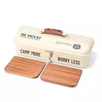 Ящик для хранения уличных инструментов, портативный ящик для кемпинга, пикника, металлический ящик для хранения инструментов с ручкой Type 1 белый