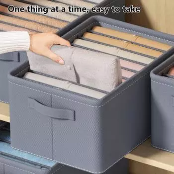 Ящик для хранения, утолщенная экологически чистая разделительная сетка, брюки, джинсы, свитер, рубашка, коробка для дома 6Grid