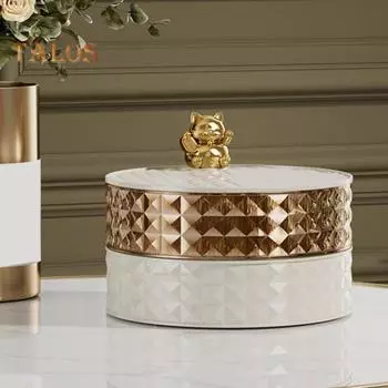 Ящик для хранения ювелирных изделий, 2 слоя, вращающийся на 360°, пылезащитный, современный, большой емкости, серьги, ожерелье, браслет, кольцо, органайзер, держатель, контейнер коричневый