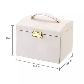 Ящик для хранения ювелирных изделий, многослойный с замком, женская шкатулка для драгоценностей