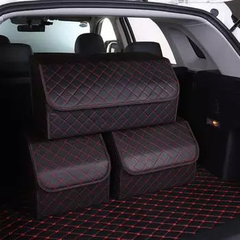 Ящик для хранения в багажнике автомобиля, многофункциональный складной органайзер, внутренний контейнер автомобиля L