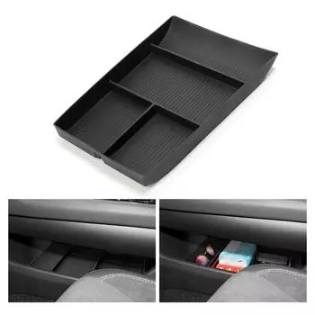 Ящик для хранения в центральной консоли для Lexus RZ 2025 2025 Центральный нижний ярусный лоток для автомобиля Силиконовые аксессуары Tidying Black