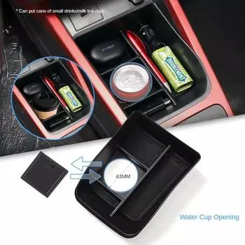 Ящик для хранения в центральной консоли автомобиля Dacia Spring Центральный подлокотник Подстаканник Аксессуары Органайзер Уборка