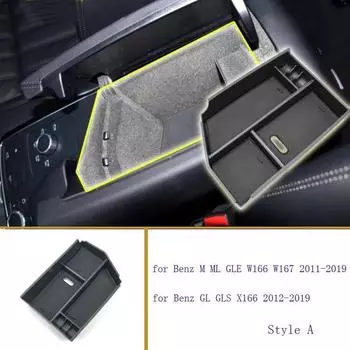 Ящик для хранения в центральном подлокотнике для Mercedes Benz MMLGLEGLGLS-Class W166 W167 X166 2011- style A