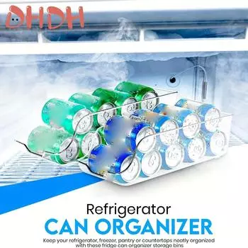 Ящик для хранения в холодильнике Органайзер для холодильника Банки для хранения на кухне Банки для хранения содовой Корзина Контейнеры для хранения Органайзер для кладовой