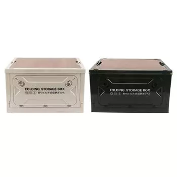 Ящик для хранения в кемпинге, конструкция шкива, водонепроницаемая, с боковым открытием, складной ящик для хранения для кемпинга White