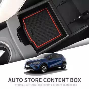 Ящик для хранения в подлокотнике автомобиля для Renault Captur 2020 - 2025 для Mitsubishi ASX 2025 Центральная консоль Лоток Органайзер Центральная уборка