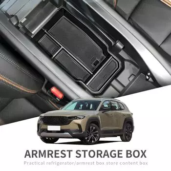 Ящик для хранения в подлокотнике центральной консоли для автомобиля Mazda CX-50, центральный лоток, органайзер, аксессуары для уборки