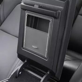 Ящик для хранения в подлокотнике для Tesla Model 3 2019-2022 Модель Y Скрытый ящик для хранения Центральная консоль Органайзер Аксессуары для салона автомобиля чёрный