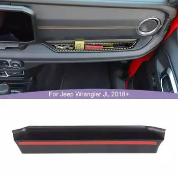 Ящик для хранения в подлокотнике второго пилота для пассажира Wrangler JL для JT Gladiator 2024 Up, аксессуары для интерьера, убирающие уборку чёрный