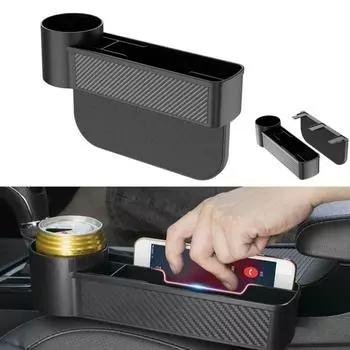 Ящик для хранения в щелях автомобильного сиденья, автомобильная консоль, фиксатор щелей бокового сиденья, ящик для хранения, карманный органайзер, держатель для бутылки с водой, инструменты для хранения в автомобиле 1PC