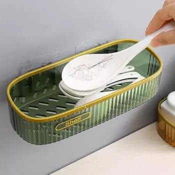 Ящик для хранения в ванной комнате настенный органайзер для хранения с полым дном Нет белый