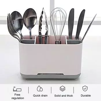 Ящик для хранения в ванной комнате, съемный компактный органайзер для косметики, прочный держатель для зубных щеток для дома светло-синий