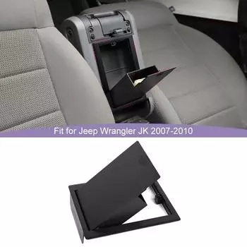 Ящик для хранения в заднем подлокотнике автомобиля, органайзер, контейнер для Jeep Wrangler JK 2007-2017, аксессуары для хранения и уборки салона