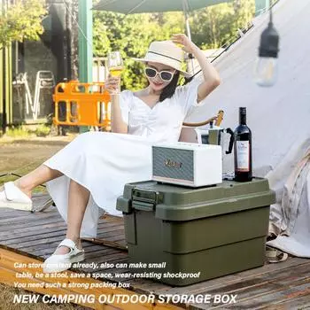 Ящик для хранения вещей для кемпинга, ящики для отделки автомобилей на открытом воздухе, органайзер для хранения вещей в доме, большая вместимость, органайзер для хранения в багажнике автомобиля