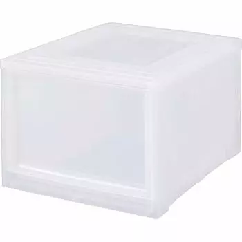 Ящик для хранения вещей Iris Ohyama, 1 ярус, размер LD, шкаф, сделано в Японии, прозрачный, ширина 39 x глубина 50 x высота см (глубоко) Вход MBC-LD 29.7