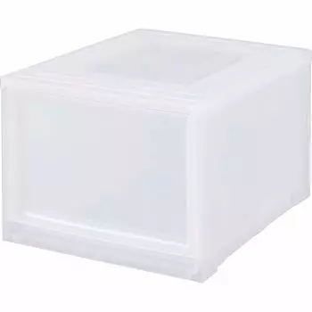 Ящик для хранения вещей Iris Ohyama, одноуровневый, размер MD, шкаф, сделано в Японии, прозрачный, ширина 35 x глубина 45 x высота см (глубоко) Прием пациентов MBC-MD 29.7