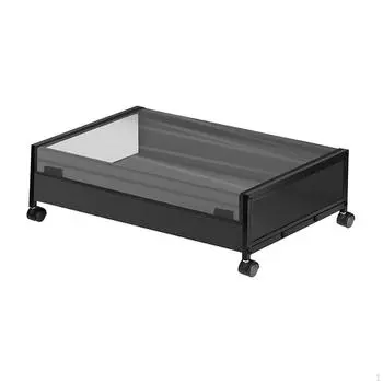 Ящик для хранения вещей на колесиках под кроватью с вращающимися на 360° колесами для хозяйственных помещений 80cmx42cmx18cm