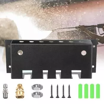 Ящик для хранения водяного пистолета высокого давления, быстроразъемное соединение 1/4, семицветная насадка, телескопическая стойка для хранения стержней, держатель для пенной пушки CHINA