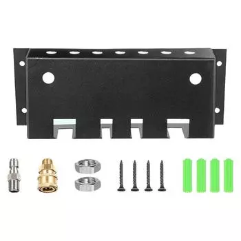 Ящик для хранения водяного пистолета высокого давления, быстроразъемное соединение 1/4, семицветная насадка, телескопическая стойка для хранения стержней, держатель для пенной пушки