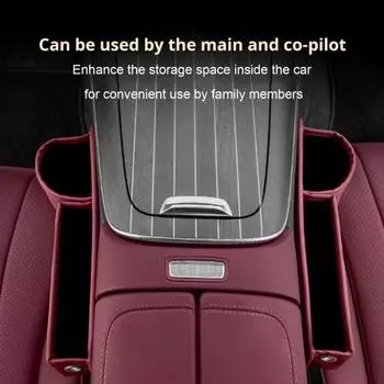 Ящик для хранения, заполнитель щелей в автомобильном сиденье с подстаканником, большая вместимость, легко вино красного