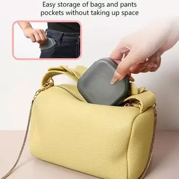 Ящик для хранения зубных протезов, переносной ящик для вставных зубов для пожилых людей, невидимые брекеты, ортодонтический фиксатор, футляр с крышкой, пылезащитный контейнер Without Mirror серый