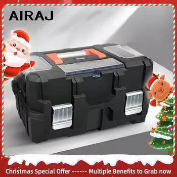 Ящик для инструментов AIRAJ Hardware Toolbox Home, многофункциональный, большой емкости, утолщенный, для хранения и переноски инструментов для технического обслуживания