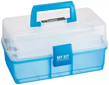 Ящик для инструментов Iris Ohyama, ящик для хранения инструментов, ширина 27 см x глубина 16 см x высота 15 см, светло-голубой