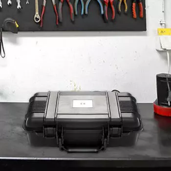 Ящик для инструментов, ящик для инструментов с ручкой, пылезащитный, ударопрочный, многоцелевой, переносной инструмент