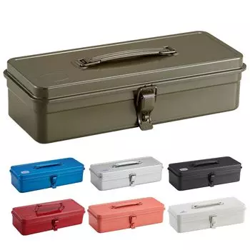 Ящик для инструментов TOYO Steel Tool Box Moss Green 33 x Глубина 14 x Высота 9 Сделано в Японии Ящик для хранения инструментов T-320 [Ширина прибл.. приблизительно. приблизительно. см]