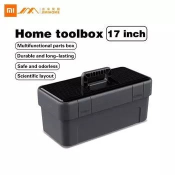 Ящик для инструментов Xiaomi JIMI, 17-дюймовый водонепроницаемый сверхмощный ящик для инструментов и органайзер для багажника автомобиля, инструмент для ручной переноски