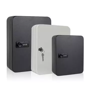 Ящик для ключей с несколькими слотами. Большая емкость. Прочная утолщенная матовая поверхность. Зарезервированное отверстие. Железная пластина. L