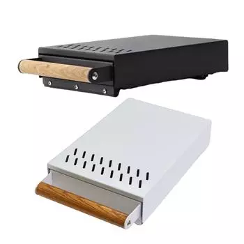 Ящик для кофе эспрессо, контейнер для кофейной гущи, легко моется, контейнер для кофейных отходов со съемным стержнем для домашнего хозяйства чёрный