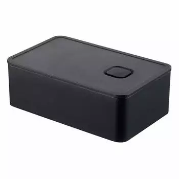 Ящик для масла Yamazaki Jitsugyo 4822 герметичный с функцией посудомоечной машины One Push и клапаном для микроволновой печи, черный, прибл.. 14.7X9.2X5см, Башня, Сиденье,