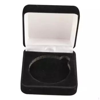 Ящик для монет Challenge, держатель памятных монет, подарочная коробка, пылезащитный презентационный дисплей для чёрный