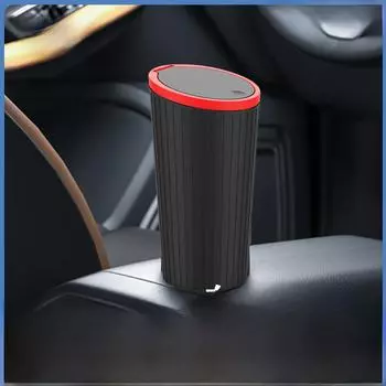 Ящик для подлокотника автомобиля с крышкой и подстаканником: Многофункциональный контейнер для мусора и хранения large size 9622B-1 (1 pack of 5)