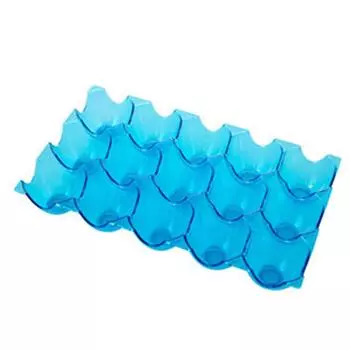 Ящик для яиц, 15 сеток, холодильник, небьющиеся коробки для яиц, толще, можно накладывать друг на друга синий