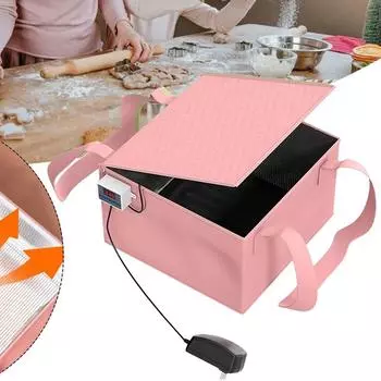 Ящик для расстойки теста с подогревателем, точный контроль температуры, расстойка для хлеба, складная коробка для закваски