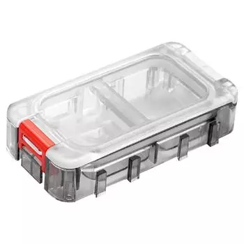 Ящик для рыболовных снастей большой емкости с прозрачным верхом и водонепроницаемым ящиком для инструментов (Красный + белый) #C