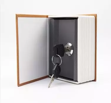 Ящик для страховки книг с замком Ящик для ключей Студенческий копилка для сбережений Производитель Металлический ящик для хранения Банк красный